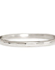 Silver Hammer Facet Ring Andrea Bonelli Jewelry Sterling Silver