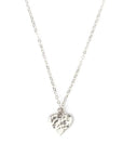 Silver Hammered Heart Necklace Andrea Bonelli Sterling Silver