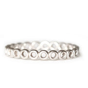 Silver Open Circle Band Andrea Bonelli Jewelry Sterling Silver