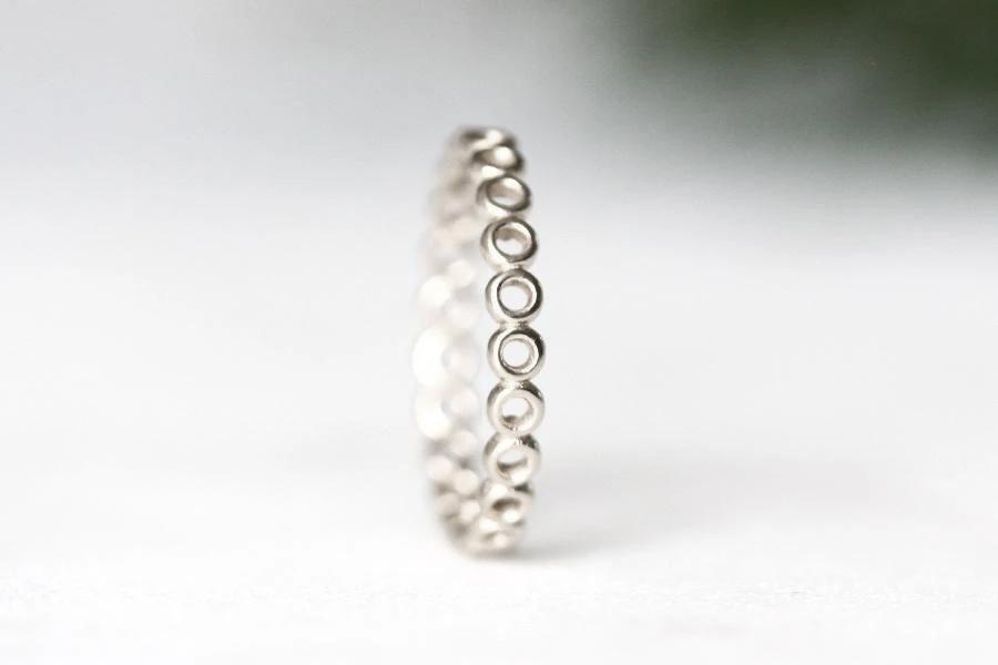 Silver Open Circle Band Andrea Bonelli Jewelry 