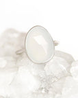 White Chalcedony Ring Andrea Bonelli Jewelry 