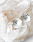 Silver Starburst Studs Andrea Bonelli Jewelry 