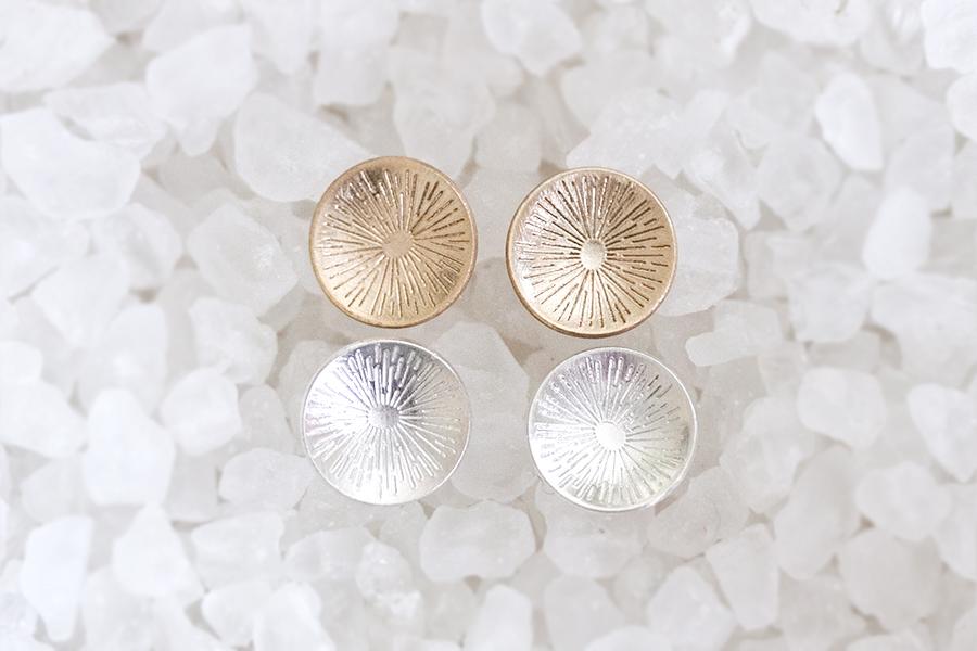 Silver Starburst Studs Andrea Bonelli Jewelry 