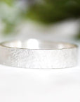 Silver Rustic Gravel Band Andrea Bonelli Jewelry 