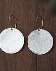 Luna Silver + Gold Earrings Andrea Bonelli Jewelry 