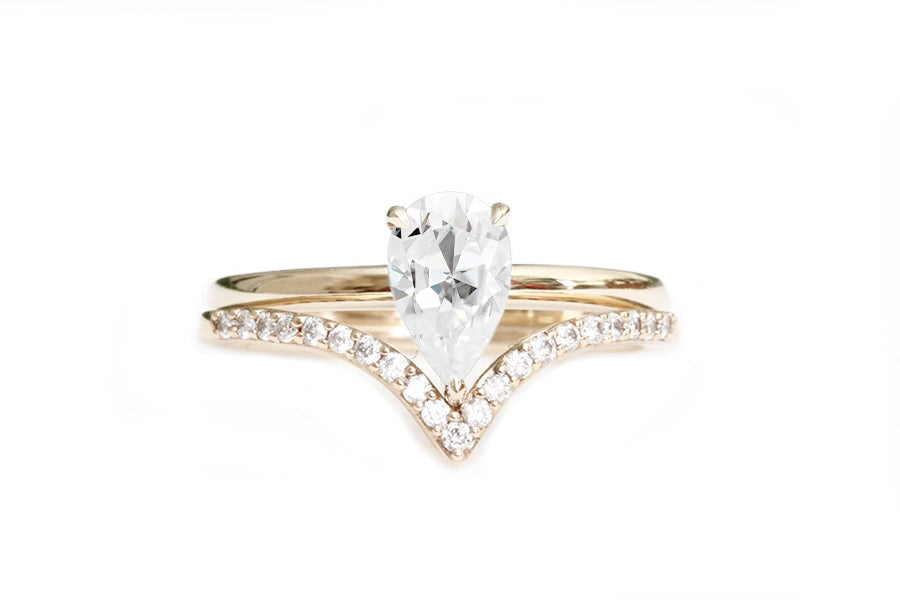 Annalise Moissanite Ring Andrea Bonelli Jewelry 