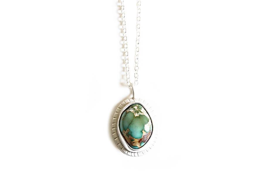 Silver Royston Turquoise Necklace Andrea Bonelli Jewelry Sterling Silver