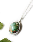 Silver Royston Turquoise Necklace Andrea Bonelli Jewelry 