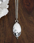 white turquoise + diamond necklace Andrea Bonelli Jewelry 