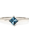 Tavi London Blue Topaz Ring Andrea Bonelli 14k White Gold