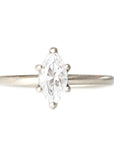 Mia Marquise GIA Diamond Ring Andrea Bonelli Jewelry 14k White Gold
