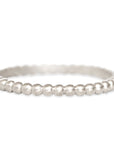 Petite Beaded Band Andrea Bonelli Jewelry 14k White Gold