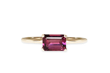 Bella Rhodolite Garnet Ring Andrea Bonelli Jewelry 14k Yellow Gold