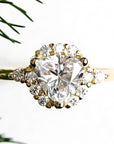 Isobel Halo Moissanite Ring 1ct Andrea Bonelli Jewelry 