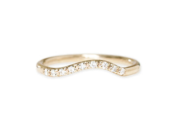 Liliana Moissanite Ring Andrea Bonelli Jewelry 14k Yellow Gold