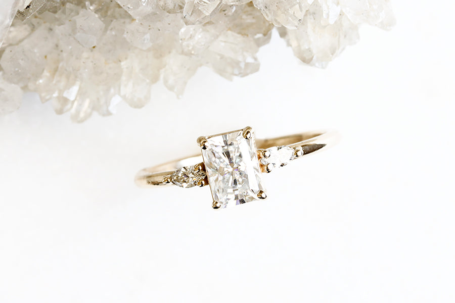 Marina Moissanite Ring Andrea Bonelli 