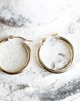 Minimalist Hoops Andrea Bonelli Jewelry 