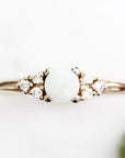Sora Opal + Diamond Ring Andrea Bonelli Jewelry 