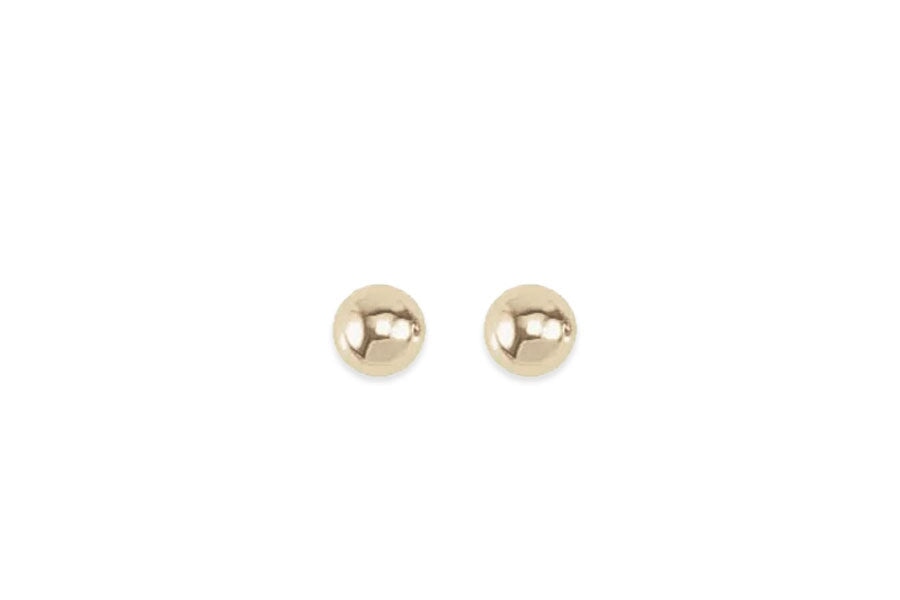Orb Studs Andrea Bonelli Jewelry 14k Yellow Gold