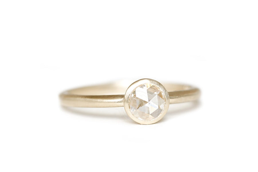 Zoe Rose Cut Diamond Ring Andrea Bonelli Jewelry 