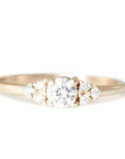 Sora Moissanite Ring Andrea Bonelli Jewelry 14k Yellow Gold