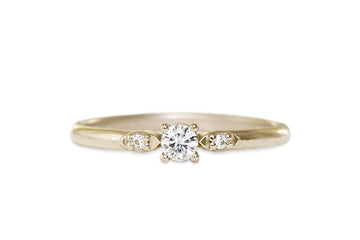 Corynn Diamond Ring Andrea Bonelli Jewelry 14k Yellow Gold