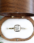Zoe Cushion Lab Diamond Ring Andrea Bonelli Jewelry 